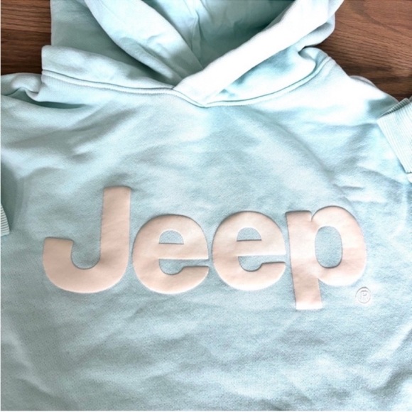 Vineyard Vines JEEP Collection Aqua Light Blue Terry Hoodie Womens - Picture 5 of 12